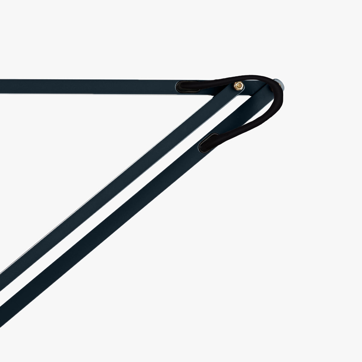 Detail of Anglepoise Original 1227 Brass Desk Lamp in Ink Blue, brass fittings