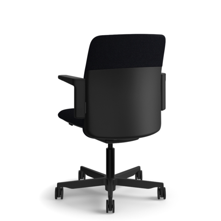 Humanscale Path Task Chair - Recycled Ocean Plastic Knit Back Detail - Rear View