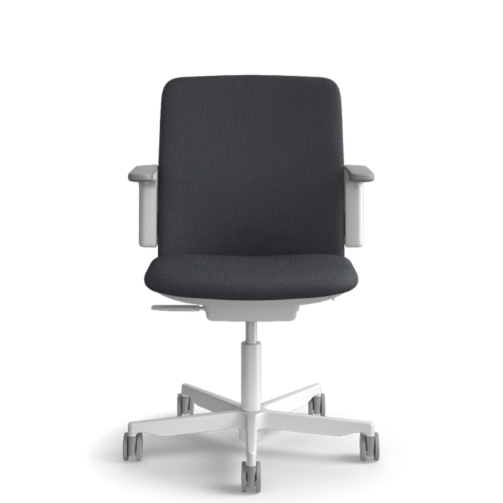 Humanscale Path Task Chair - Silver Frame Knit Glacier - Front View