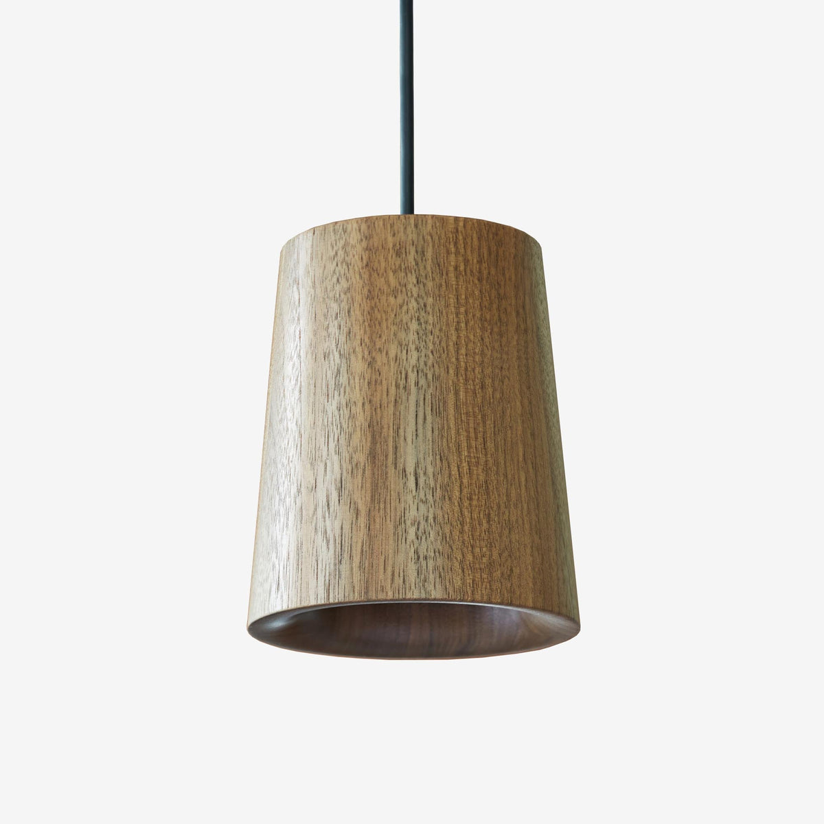 Case Solid Pendant cone in Walnut, solid walnut