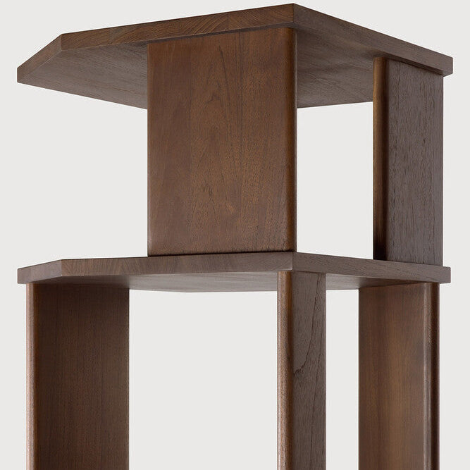 Ethnicraft Stairs Column in teak, FSC-certified solid teak with varnished finish, Belgian solid wood furniture