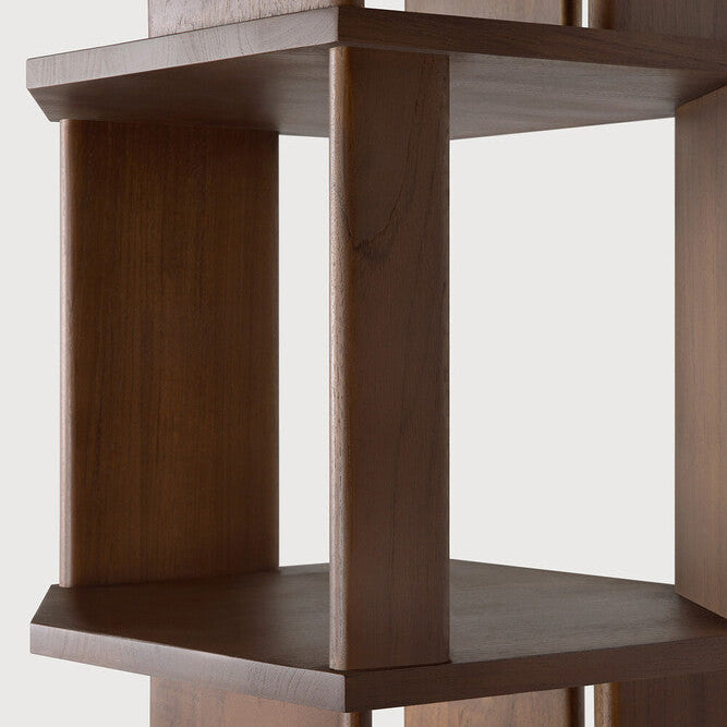 Ethnicraft Stairs Column in teak, FSC-certified solid teak with varnished finish, Belgian solid wood furniture