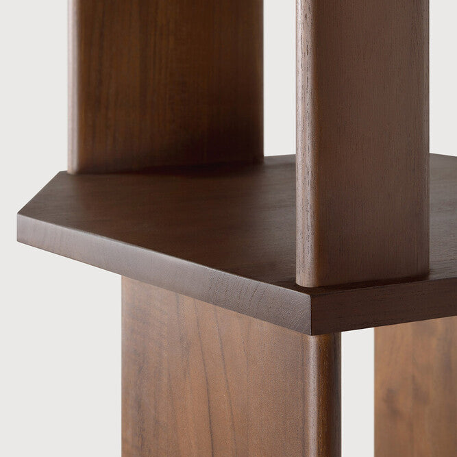 Ethnicraft Stairs Column in teak, FSC-certified solid teak with varnished finish, Belgian solid wood furniture