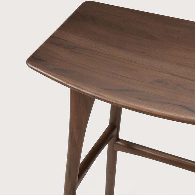 Ethnicraft Osso Stool in teak, FSC-certified solid teak
