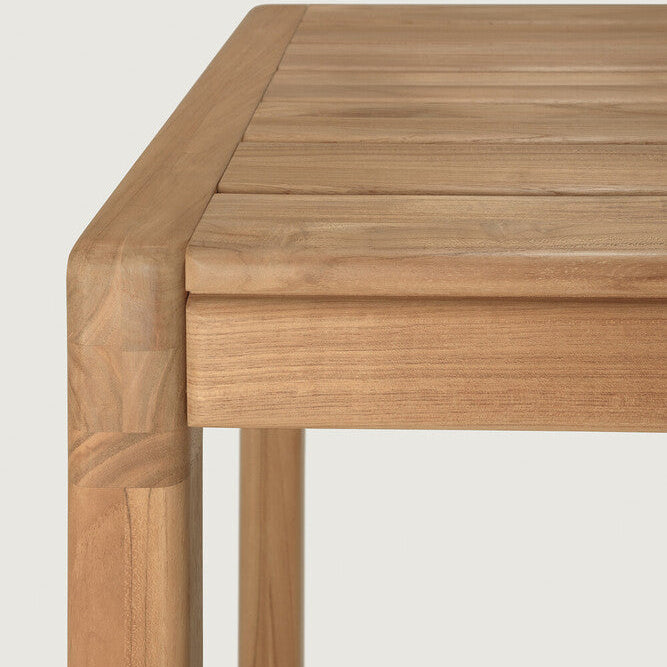 Ethnicraft Jack Outdoor Bar Table in teak, FSC-certified solid teak