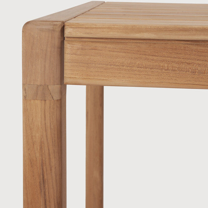 Ethnicraft Jack Outdoor Dining Table in teak styled in a dining room