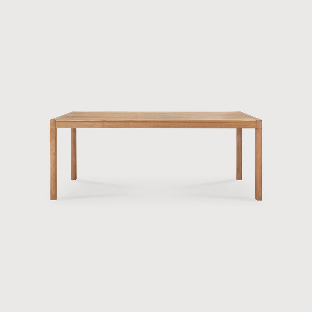 Ethnicraft Jack Outdoor Dining Table in teak styled in a dining room