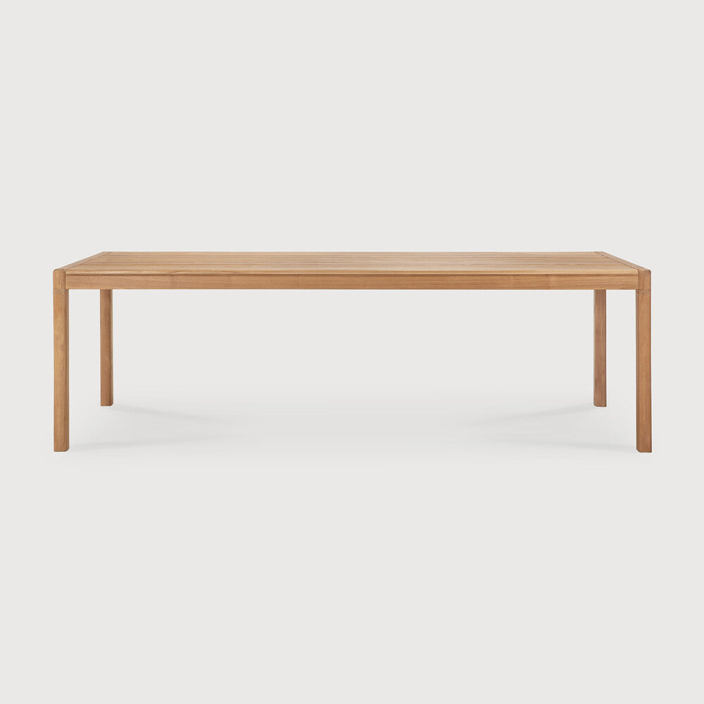 Ethnicraft Jack Outdoor Dining Table in teak styled in a dining room