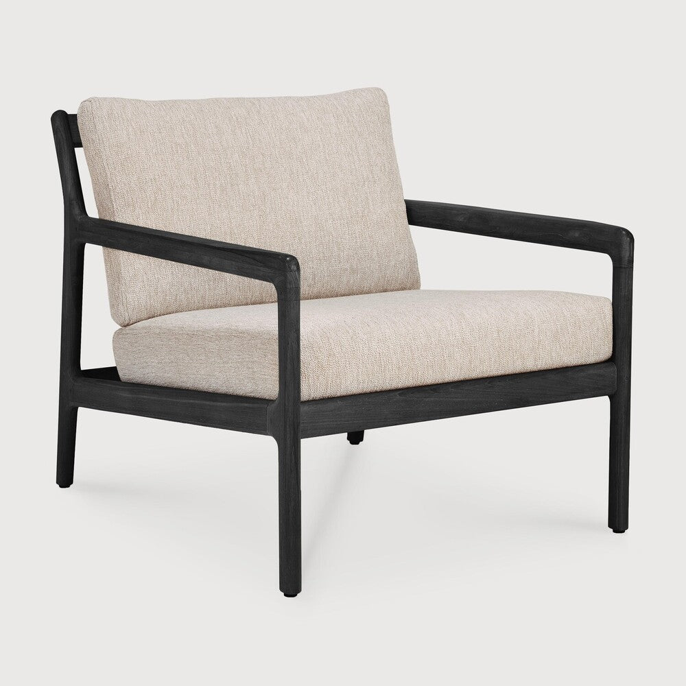 Ethnicraft Jack Outdoor Lounge Chair with FSC-certified solid teak frame
