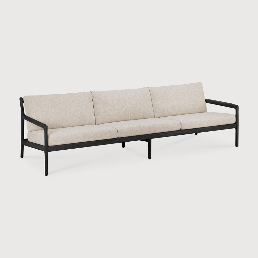 Ethnicraft Jack Outdoor 3 Seat Sofa with FSC-certified solid teak frame