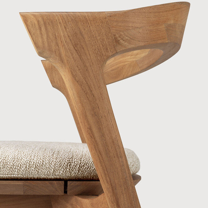 Ethnicraft Bok Outdoor Dining Chair in teak styled in a dining room