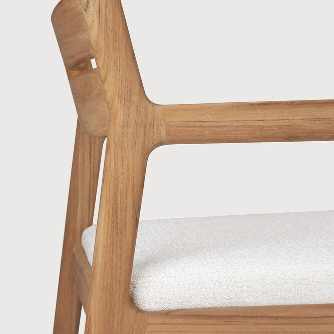 Ethnicraft Jack Outdoor Dining Chair in teak, FSC-certified solid teak