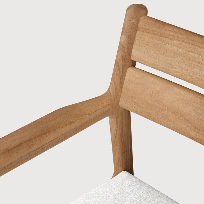 Ethnicraft Jack Outdoor Dining Chair in teak, FSC-certified solid teak