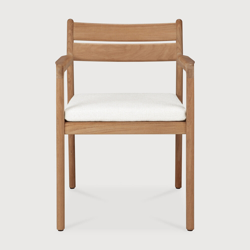 Ethnicraft Jack Outdoor Dining Chair in teak, FSC-certified solid teak