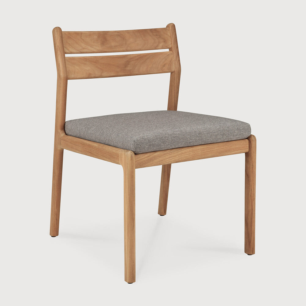Ethnicraft Jack Outdoor Dining Chair in teak styled in a dining room