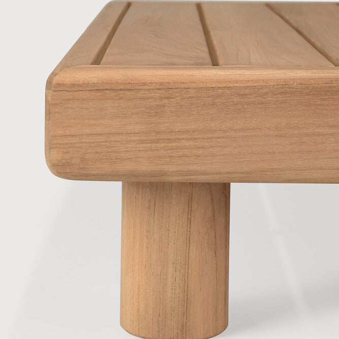 Ethnicraft Monocle Outdoor Coffee Table in teak, FSC-certified solid teak
