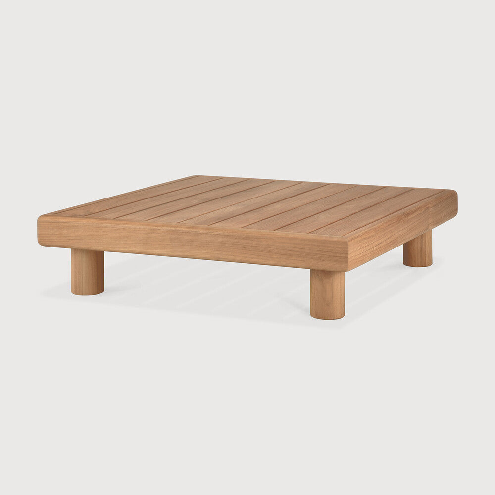 Ethnicraft Monocle Outdoor Coffee Table in teak, FSC-certified solid teak