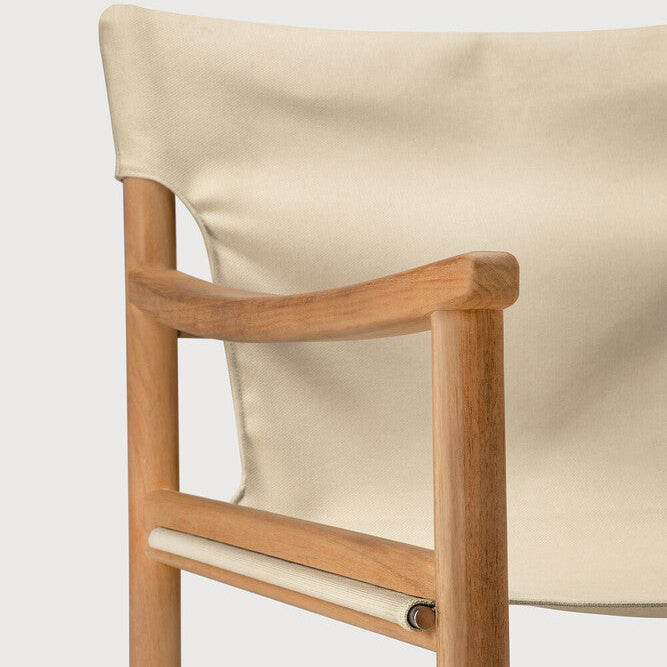 Ethnicraft Safari Outdoor Lounge Chair with FSC-certified solid teak frame