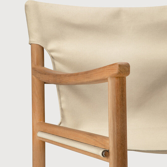 Ethnicraft Safari Outdoor Lounge Chair with FSC-certified solid teak frame
