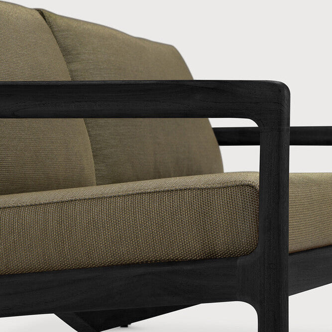 Ethnicraft Jack Outdoor 2 Seat Sofa with FSC-certified solid teak frame