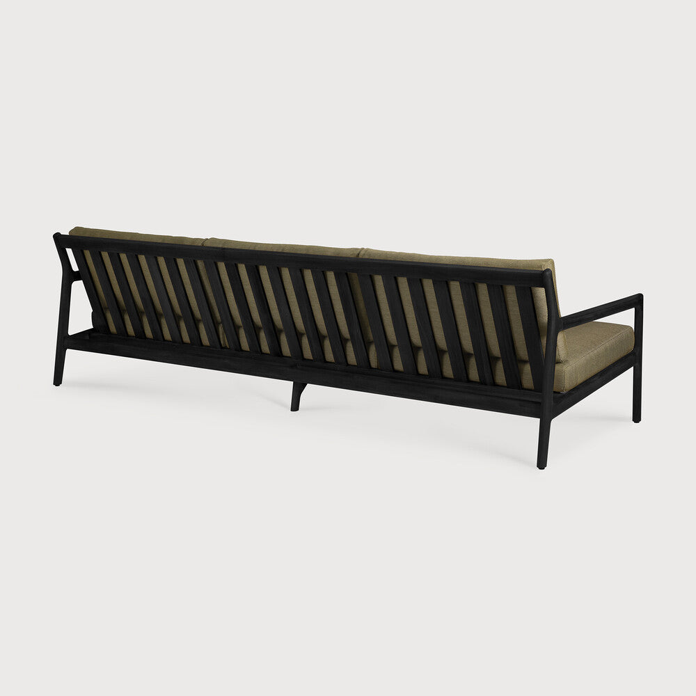 Ethnicraft Jack Outdoor 3 Seat Sofa with FSC-certified solid teak frame
