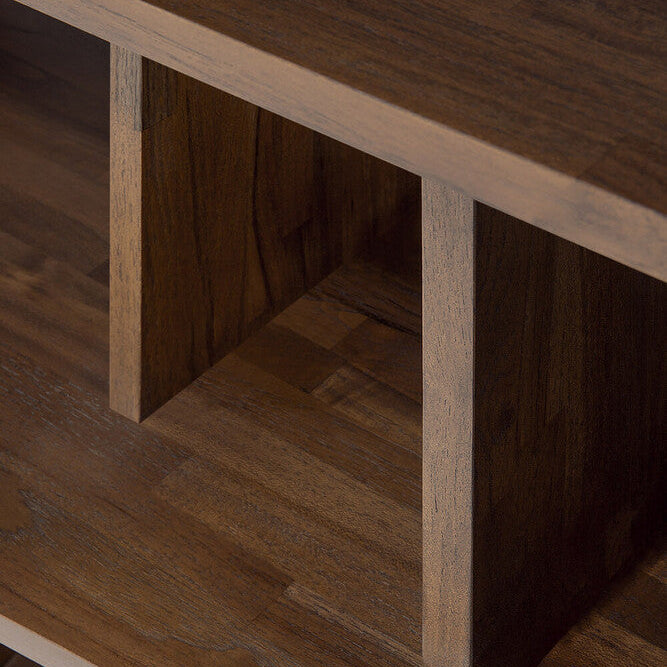 Ethnicraft Irregular Rack in teak, FSC-certified solid teak with varnished finish