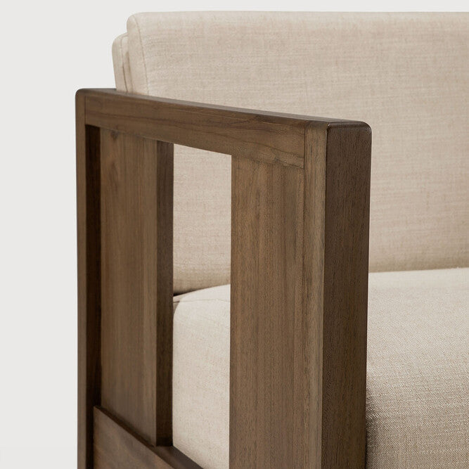 Ethnicraft Roan Lounge Chair with FSC-certified solid teak frame