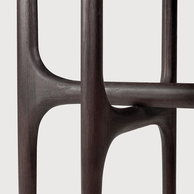 Ethnicraft Pi Console Table in teak, FSC-certified solid teak with varnished finish