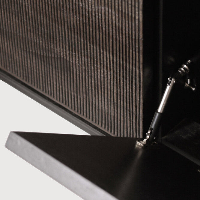 Ethnicraft Grooves TV Cupboard, FSC-certified solid wood furniture by Belgian brand