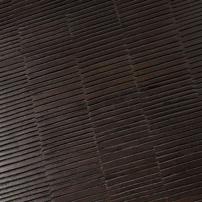 Ethnicraft Grooves Coffee Table in teak, FSC-certified solid teak with varnished finish