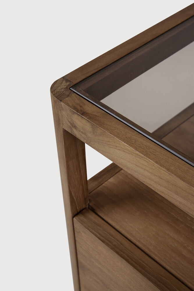Reclaimed Teak Spindle Bedside Table