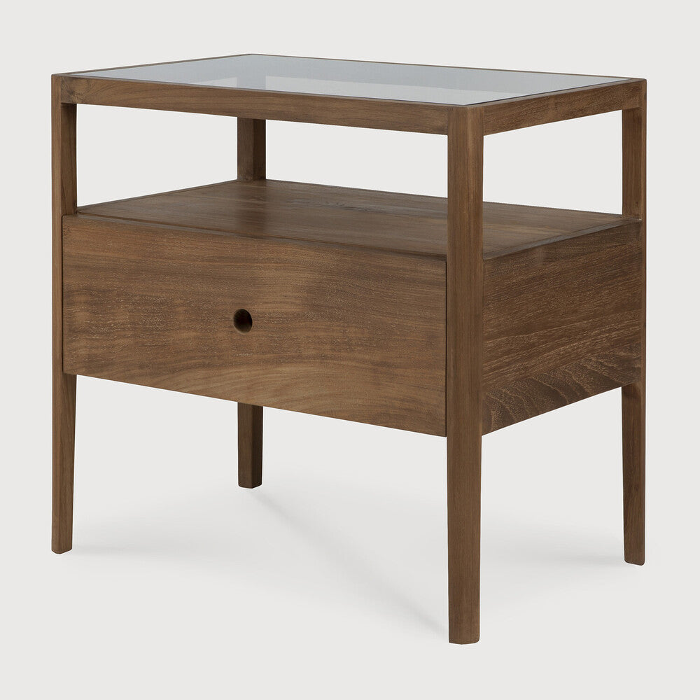 Reclaimed Teak Spindle Bedside Table