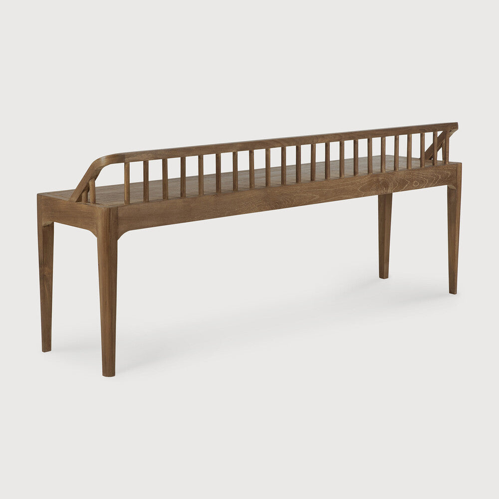 Reclaimed Teak Spindle Bench