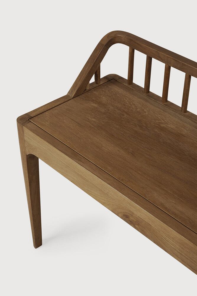 Reclaimed Teak Spindle Bench