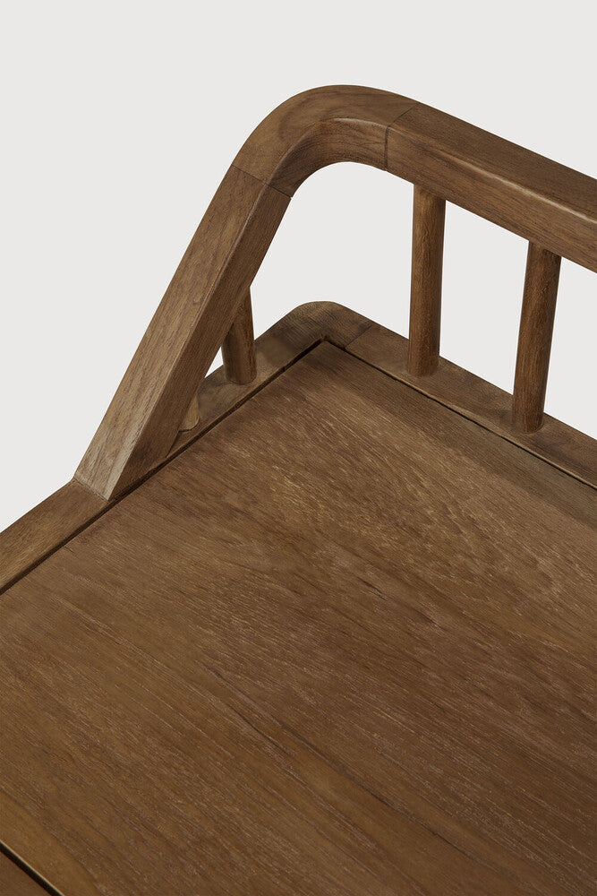 Reclaimed Teak Spindle Bench