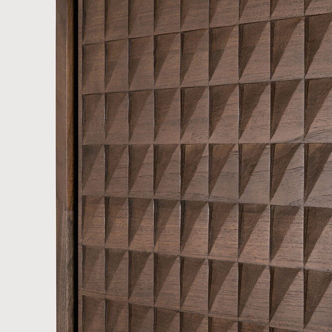 Ethnicraft Sono Cupboard in teak, FSC-certified solid teak with varnished finish