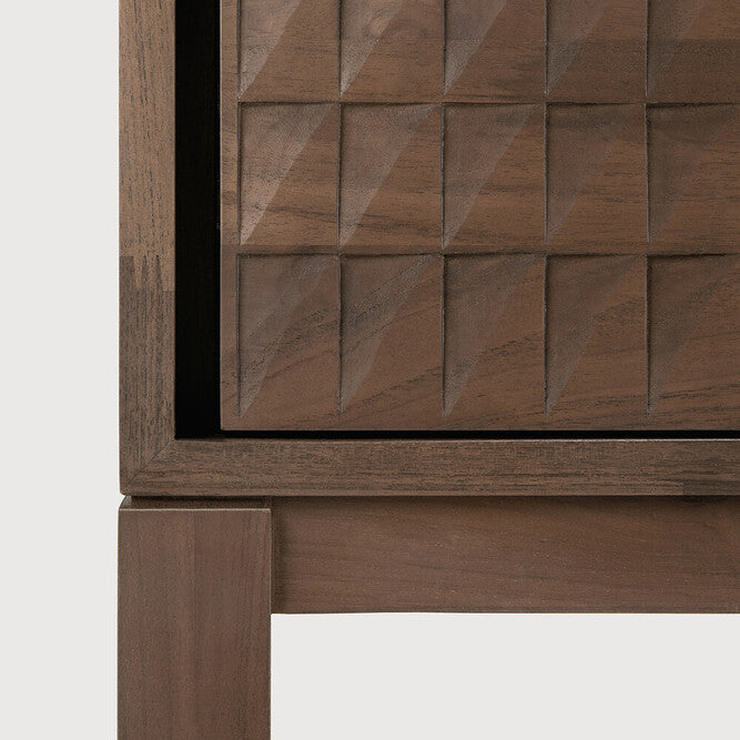 Ethnicraft Sono Cupboard in teak, FSC-certified solid teak with varnished finish