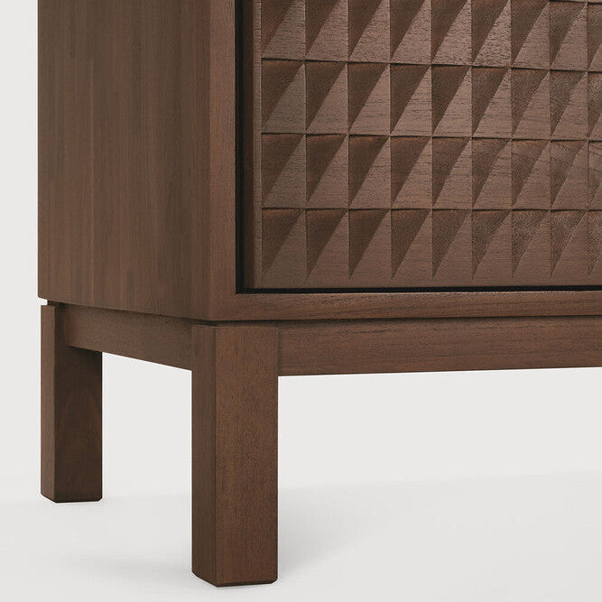 Ethnicraft Sono TV Cupboard in teak, FSC-certified solid teak with varnished finish