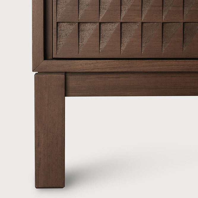Ethnicraft Sono TV Cupboard in teak, FSC-certified solid teak with varnished finish