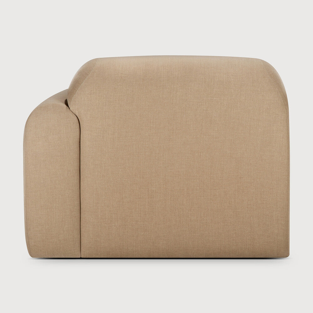 Ethnicraft Bulky One Arm Sofa with FSC-certified solid wood frame, Belgian design