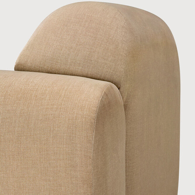 Ethnicraft Bulky One Arm Sofa with FSC-certified solid wood frame, Belgian design