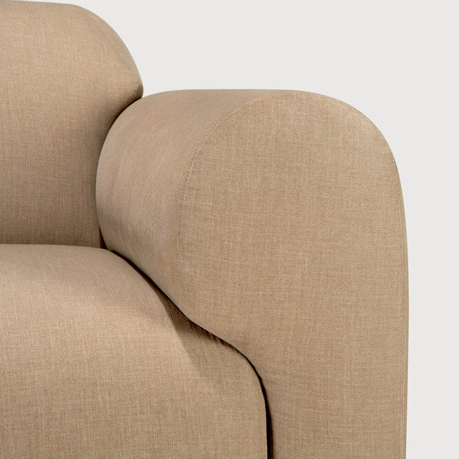 Ethnicraft Bulky One Arm Sofa with FSC-certified solid wood frame, Belgian design