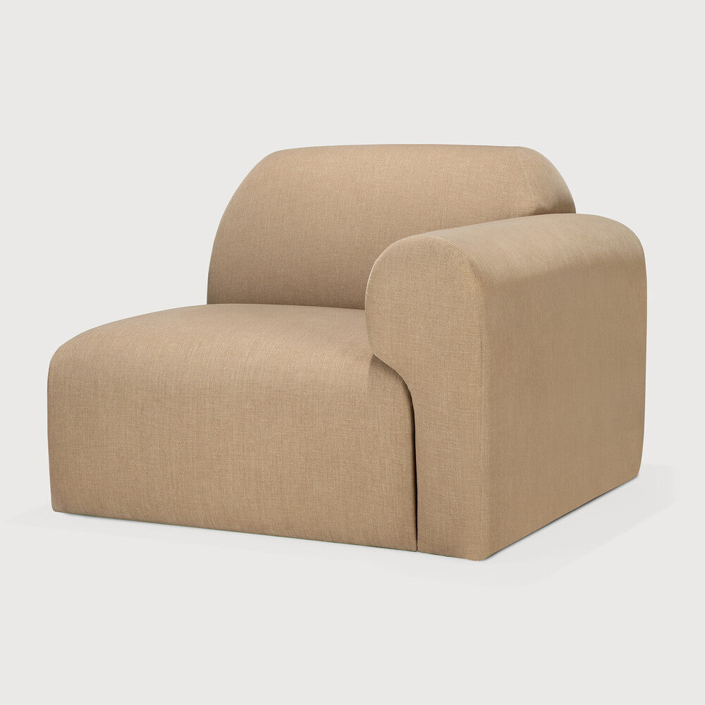 Ethnicraft Bulky One Arm Sofa with FSC-certified solid wood frame, Belgian design