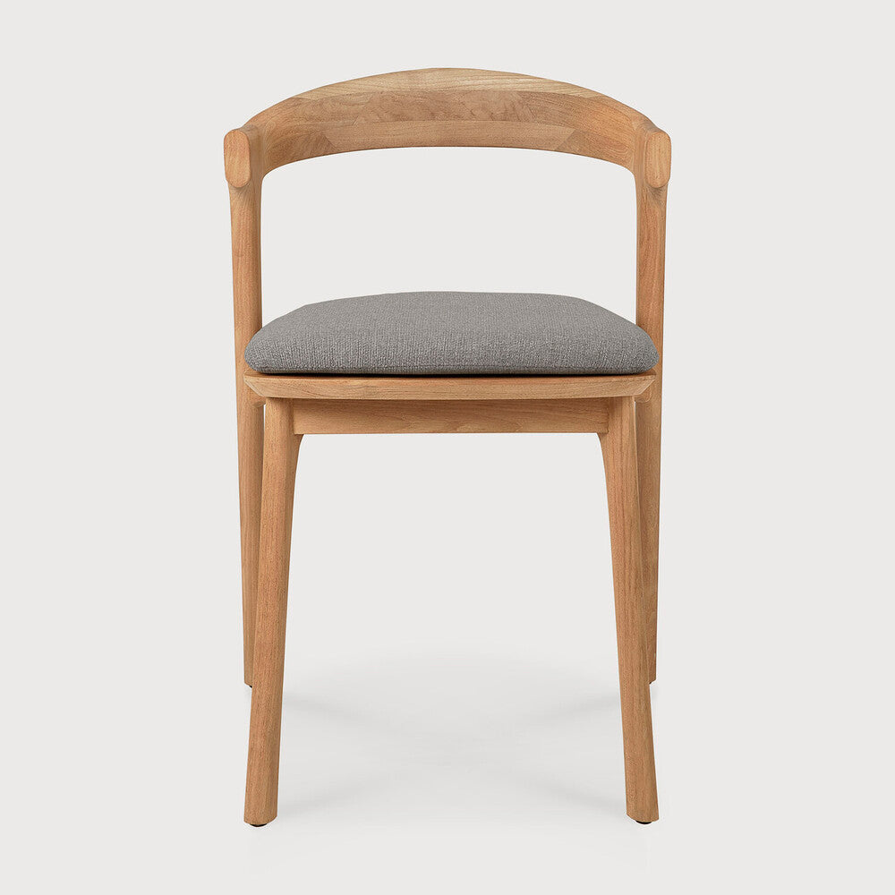 Ethnicraft Bok Outdoor Dining Chair in Teak with Mocha cushion