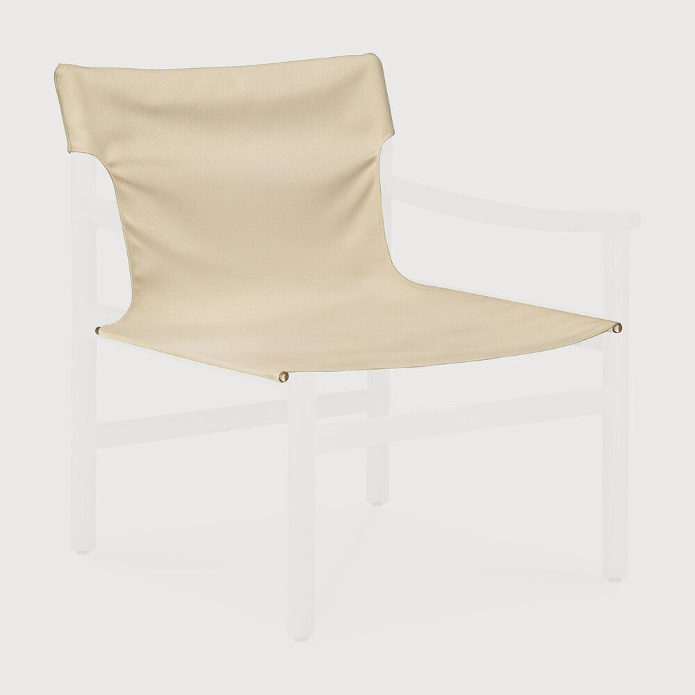 Ethnicraft Safari Outdoor Lounge Chair with FSC-certified solid wood frame, Belgian design