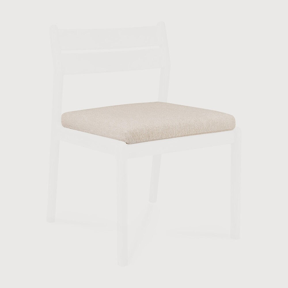 Ethnicraft Jack Outdoor Dining Chair Cushion styled in a dining room