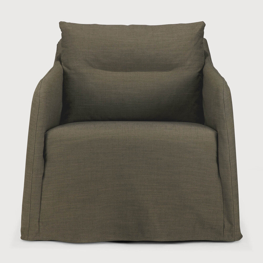 Ethnicraft Weave Lounge Chair with FSC-certified solid wood frame, Belgian design