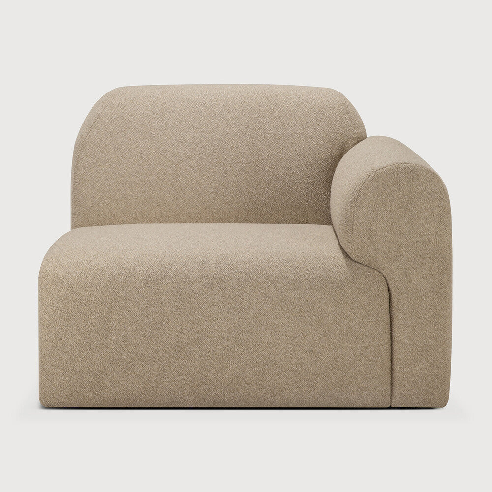 Ethnicraft Bulky One Arm Sofa with FSC-certified solid wood frame, Belgian design