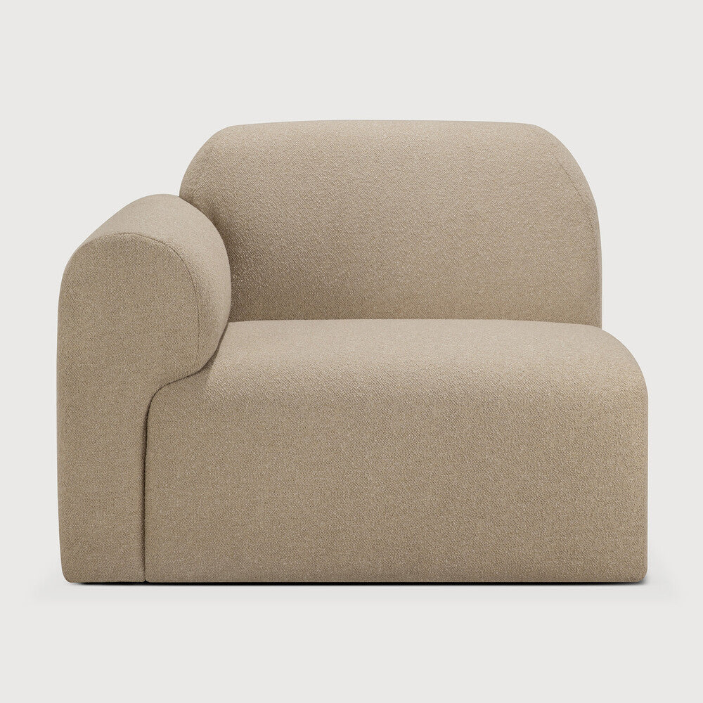 Ethnicraft Bulky One Arm Sofa with FSC-certified solid wood frame, Belgian design