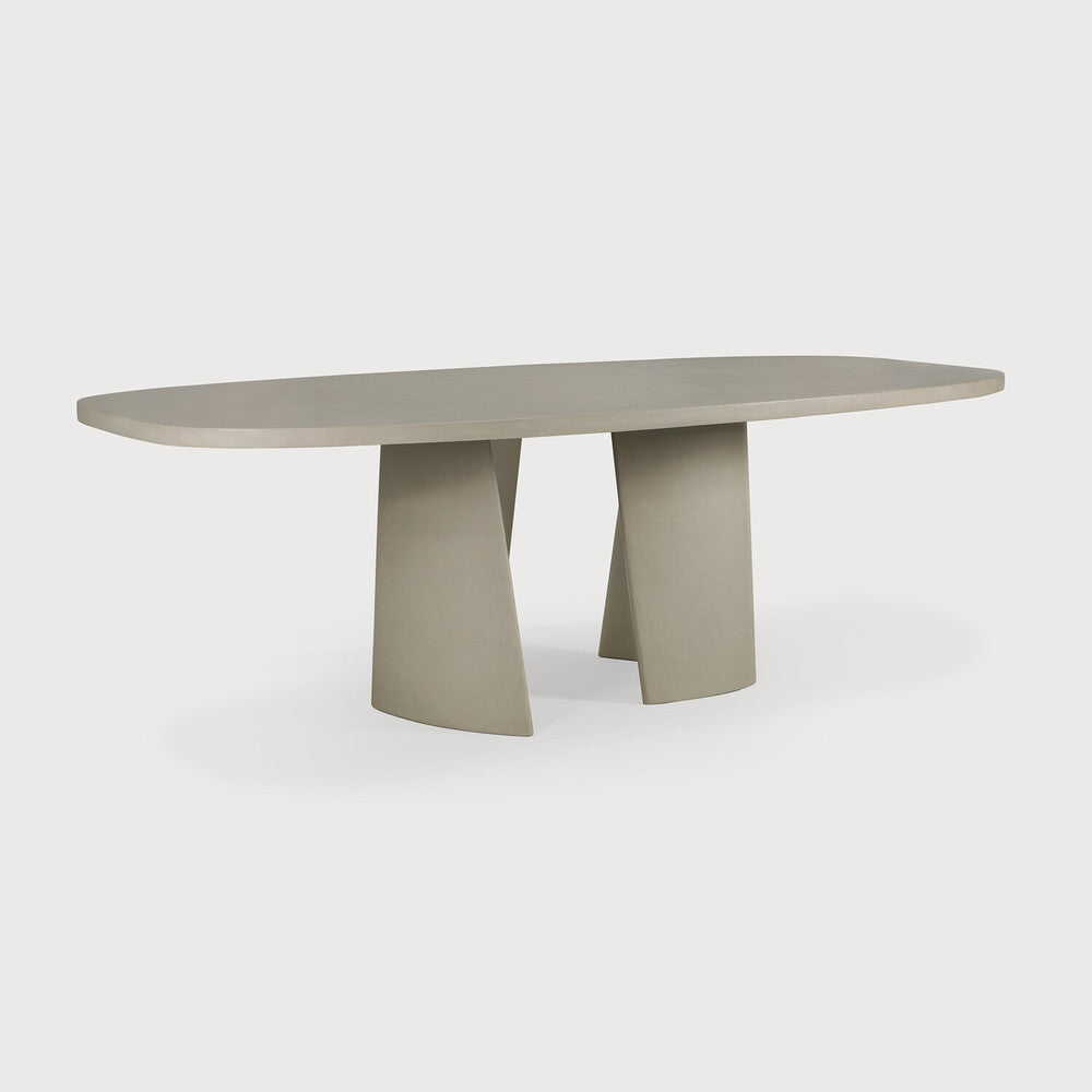Ethnicraft Canyon Outdoor Dining Table styled in a dining room